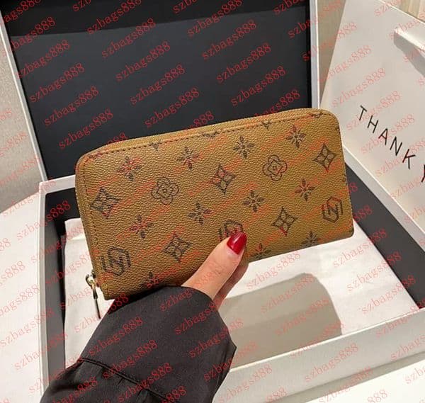 Wholesale red bottoms lady long wallet multicolor designer coin purse Card holder original box women classic zipper pocket