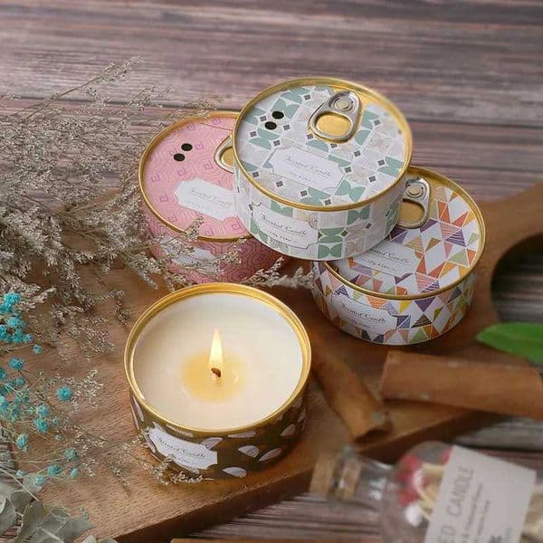 4 pcs soybean wax luxury romantic fragrance candle gift box set aromatherapy wholesale bulk perfume holiday bathroom M250106