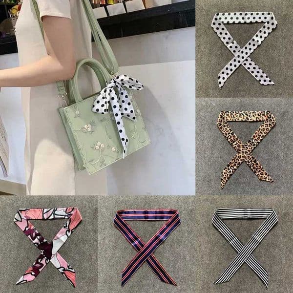 Neck Tie New black designer tie Thin Handbag Brand Silk Womens Fashion Head Scarf Wrs Packaging Decoration Dropshipp Mens Luxury