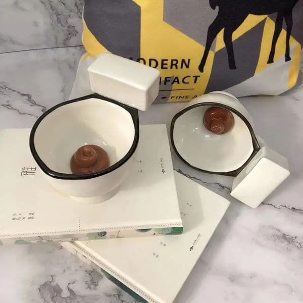 300ml Novelty Toilet Shape Mug Cup Coffee Ceramic Mug With Handle Water Cup Coffee Tea Milk Ice Cream Cup Funny For Gifts 250106