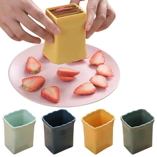 Cup Slicer Fruit Egg Stainless Steel Strawberry Quickly Make Vegetable Cutter 250107