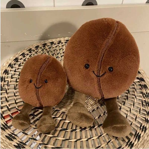 13/21cm Coffee Bean Jelly Cat Fun Doll Mini Speaker Simulated Coffee Cute Doll Toy Childrens Gift W250107