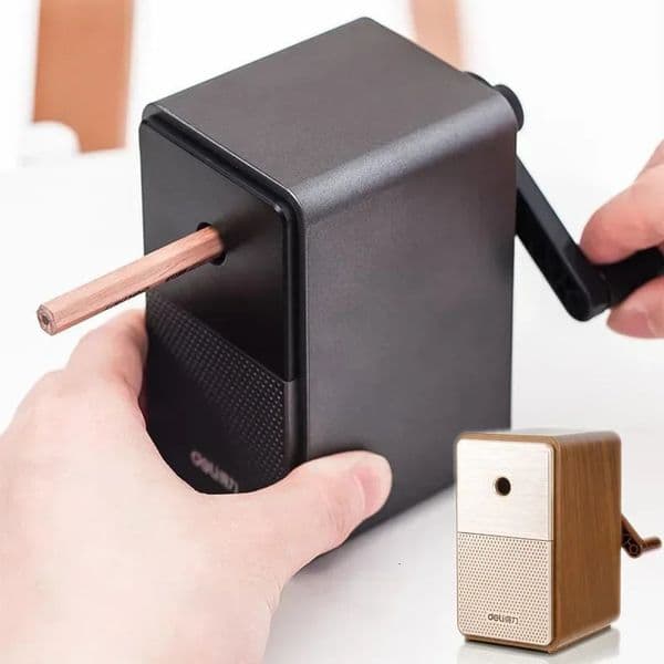 Adjustable pencil sharpener with long blade manual crank desktop pencil sharpener 250106