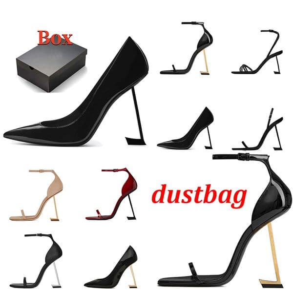 with box designer high heels women Dress Shoes patent leather black gold nude silver womens lady girl sandals party wedding office pumps fashion outdoor