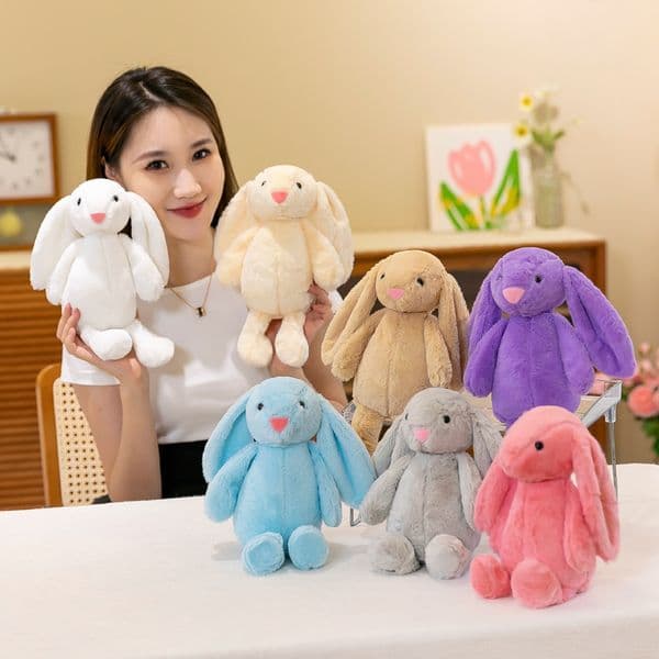 Factory 28cm cute plush toys Easter bunny doll children holiday gifts K260307