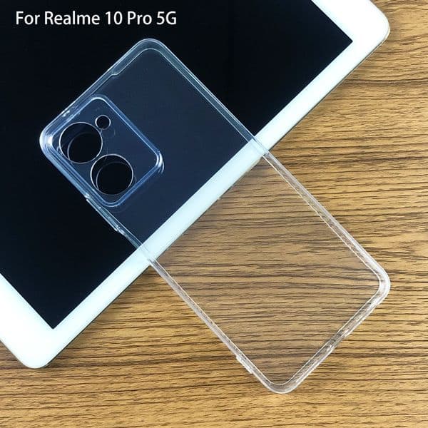 For Realme10 Realme 10 Pro Plus 5G New Ultra Thin Soft TPU Silicon Gel 2025 Transparent Camera Protect Case Back Cover