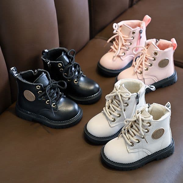 Kids Fashion Casual Boots Toddler Boys Girls Autumn Winter Leather Snow Boots Children Kidsnest Running Shoes Sport Snow Shoes Size US5.5C-US12.5C