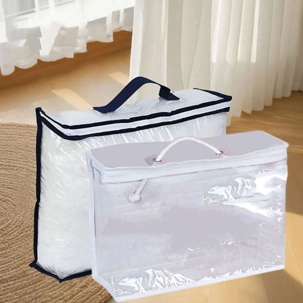 Quilt Pillow Storage Bags Moving Bedding Packing Bags Transparent PVC Storage Bags Blanket Packing Bags Pillowcase Bags 250107