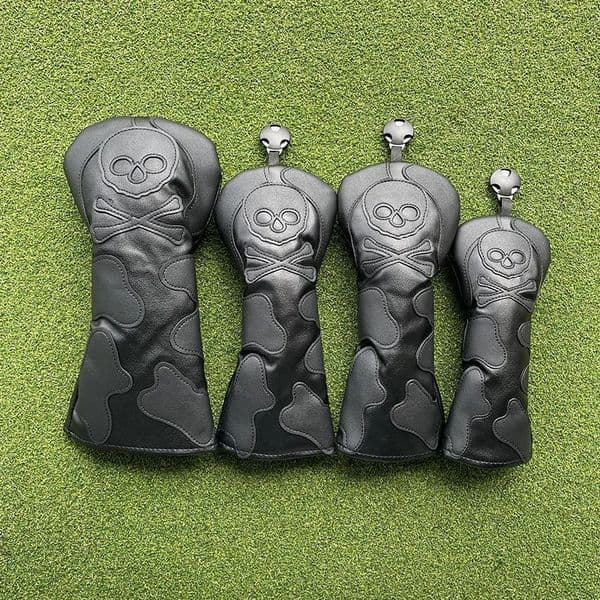 Skull Golf Wood Cover Driver Fairway Hybrid Putter Iron Cover Waterproof Protector Set Soft Durable Golf headCovers 250107