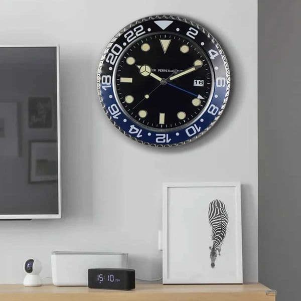 Luxury Design Metal Art Large Digital Illumination 35CM Wall 3D Home Living Room Decoration Clock W250107