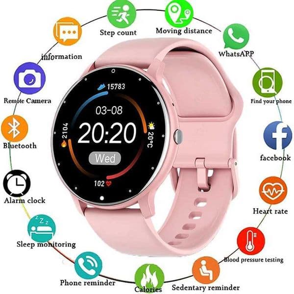 LIGE 2024 Smart watch Ladies Full touch Sn Sports Fitness watch IP67 waterproof etooth For Android iOS Smart watch FemaleXJ250108