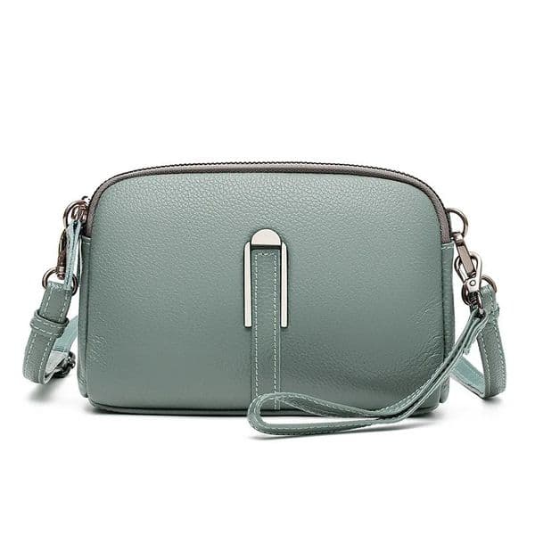 100% Genuine Leather Shoulder Bags For Women Rectangle Small Crossbody er Handbag Female Messenger Pocket 250106