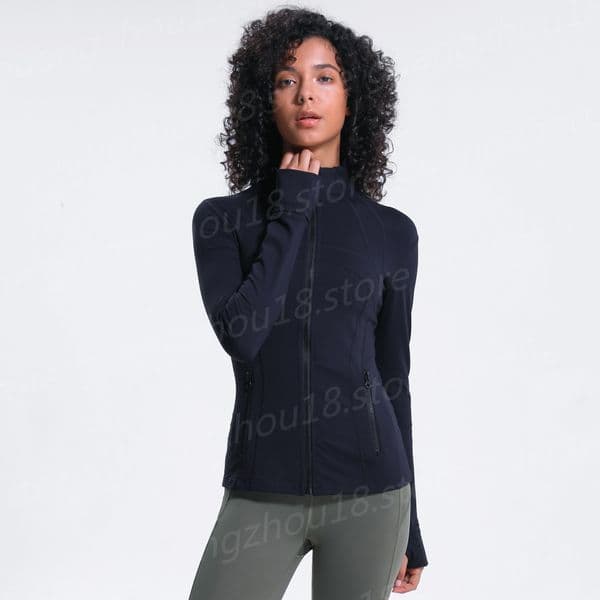 (go off picture not the description) Fashion Designer Yoga Jaclets Women's Sports Tops with Zipper Fitness Wear 30156