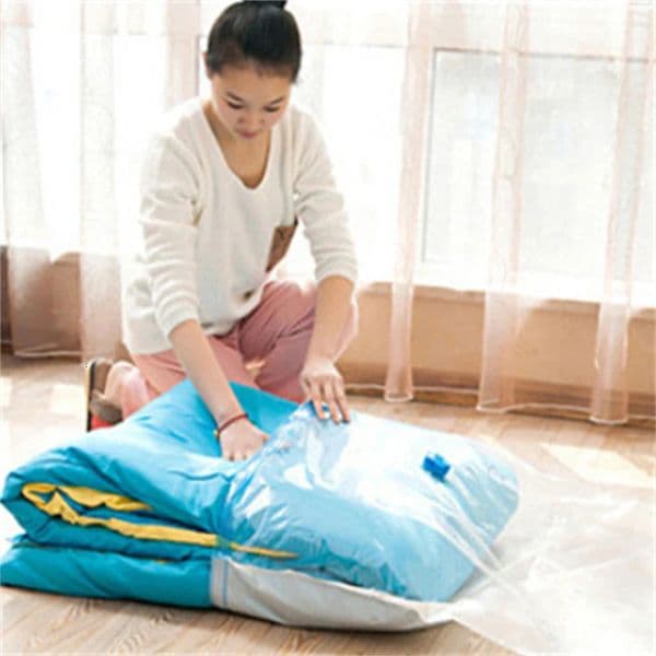 High Capacity Vacuum Bag Package Compressed Organizer for Quilts Clothes Transparent Space Saving Seal Bags Foldable Storage Bag 250107