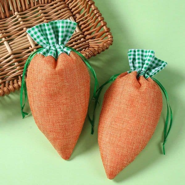 6pcs Easter Radish Sack Easter Bunny Decorations 2024 Rabbit Egg Rabbit Spring Easter Party DecorationXJ250107