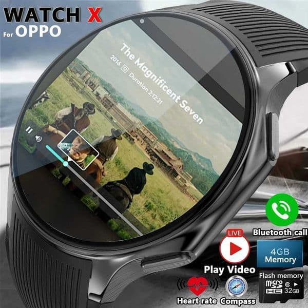 2024 New For IOS Watch X High-End Business Watch 4G Large Memory Album Smartwatch Men Sports Fitness Waterproof BraceletXJ250108