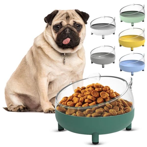 516198 The tilted cat bowl fits the cat's eating angle, reduces swallowing pressure and makes eating more comfortable