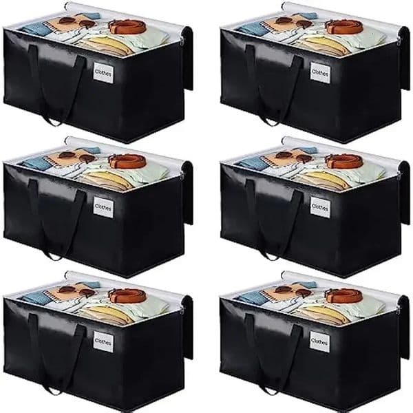4pcs Moving Storage Bags 93L Clothing Organizers Luggage Bag Large Capacity Waterproof Clothes Quilts Luggage Storage Bag 250107
