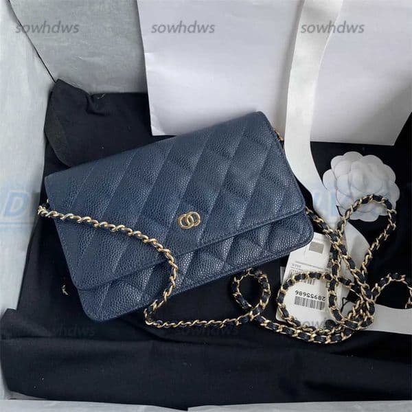 Shoulder Bags top quality designer shoulder bag chain strap handbag plaid purses double letter solid buckle sheepskin caviar pattern womens luxury evening bags tot