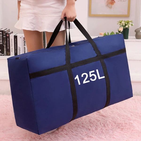 Large Capacity Folding Duffle Bag Travel Clothes Storage Bags Zipper Oxford moving bag waterproof quilt portable storage bag 250107BJ