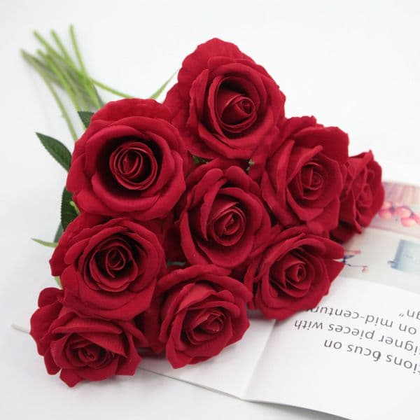 2026 New Artificial Rose Silk Craft Flowers Silk Rose Flower For Wedding Decoration Free Shipping