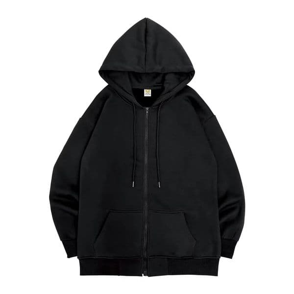 Retro mens hooded sweatshirt with zipper long sleeved loose jacket Harajuku casual gothic hooded sweatshirt Y2K streetwear 250109