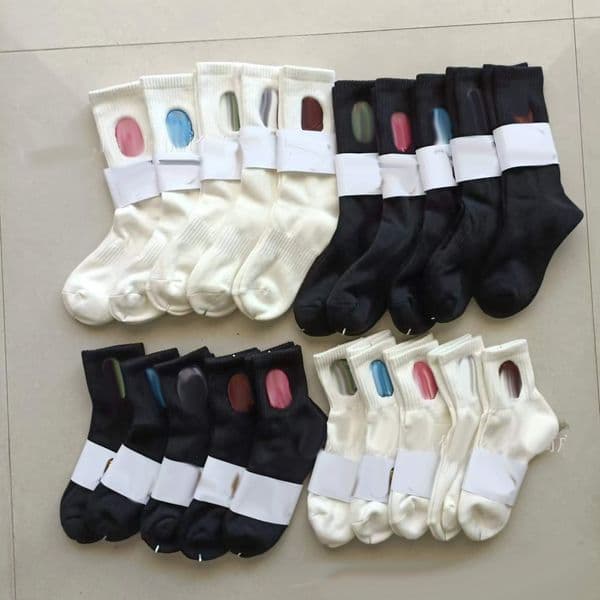 mens socks designer socks embroidered towel bottom mens and womens sports high socks skateboard socks