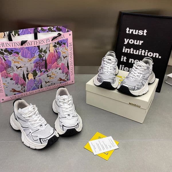 Designer For Women New Quality Running Shoes White Red Sier Breathable Outdoor Casual Trainers Sneakers 35-40 Ashoesfactory