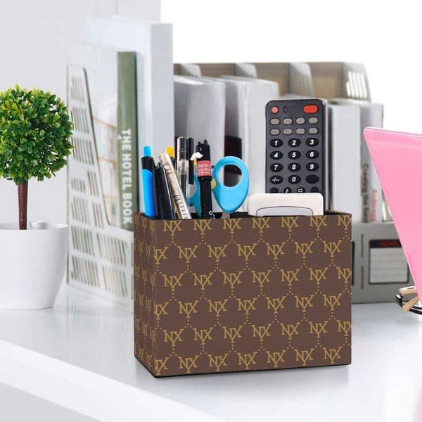 NXY Retro Two Grid Pen Holder Multi-functional Box Makeup Storage Home Learning All In One Cosmetic Bags Cases Cosmetics Boxes 250110
