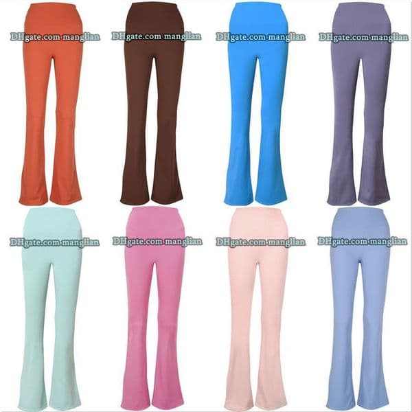 Women Flared Pants High-Stretch Women Yoga Pants Sculpting Fit Leggings Pilates Yoga Featuring Flatlock Seams and Elastic Waistband for Comfort Yoga outfit