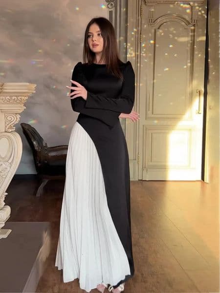 Eid Ramadan Muslim Women Dresses Party Abaya Pleated Long Dress Morocco Kaftan Vestidos Largos Dubai Turkey Robe Jalabiya 250106