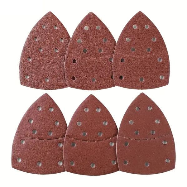 2026 New 10Pcs Mouse Sheets Triangle Sanding Orbital Detail Pads Discs Sandpaper Abrasive Paper For Sander Free Shipping