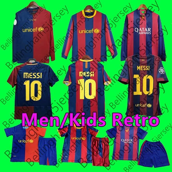 ROMARIO Retro 92 95 96 97 98 99 100th RIVALDO RONALDO Soccer jerseys HENRY RONALDINHO 05 06 07 08 09 10 11 12 13 14 15 16 XAVI INIESTA MESSIS Men Kids Classic Vintage Jersey