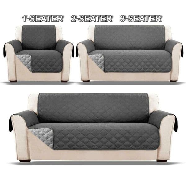 Waterproof Sofa Cover for Dog Pet Kids Quilted Anti-wear Couch Cover Recliner Armchair Furniture Slipcovers 1/2/3 Seater Protect