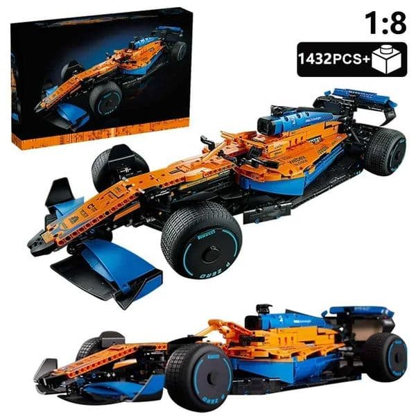 Technical F1 42141 1 8 1431Pcs Performance Building Blocks Super Races Car Assembly Model DIY Vehicle Toys Bricks Birthday GiftsXJ250102