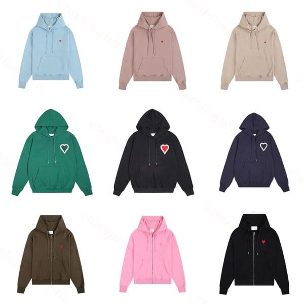 mens hoodie mens designer hoodie sweatshirt Classic embroidery heart-shaped A graph pullover autumn and winter casual men and women zipper cardigan hoodie Size S-XL
