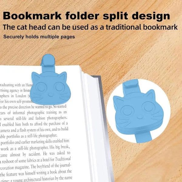 Magnetic Page Clip For Students Magnetic Creative Silicone Cat Page Clip Bookmark Clip Bookmark Page Marker For Books Novels 250107
