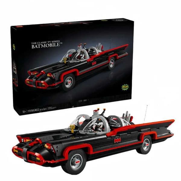 2026 New cologne New 1822Pcs The Classic Tv Series Batmobile Vehicles Model Bricks 76328 Building Blocks Super Car Sets perfume Adults Christmas Gifts Toys Desi