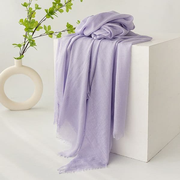 Fresh Spring and Autumn Cotton and Hemp Scarf --832017
