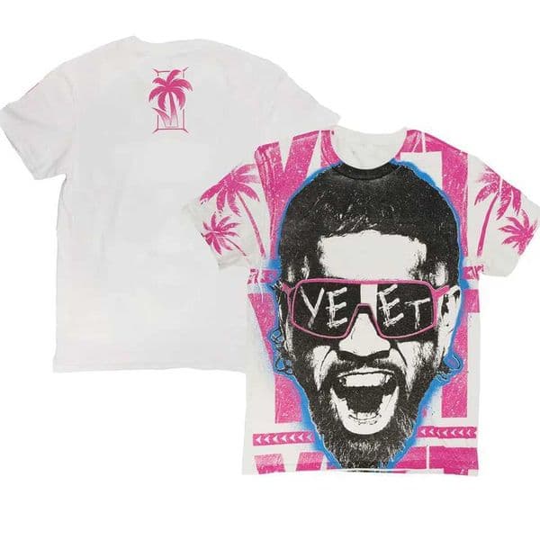 Men's T-Shirts Mens white Jey Uso Yeet pink sunshade T-shirt summer short sleeved womens T-shirt 2024 new childrens clothing J240111