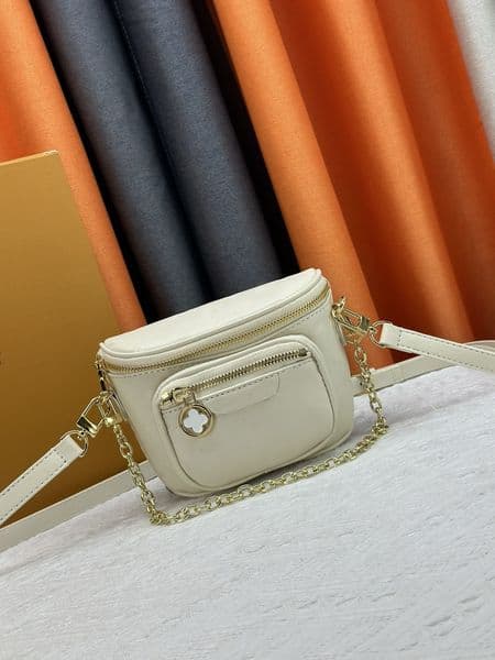 Deep Denim Mini Bumbag Waist Bags 82335 MINI BUM bag Designer CrossBody bumbag Handbag Purse Evening Tote Cross Body Chain Casual Bag 82335 82208