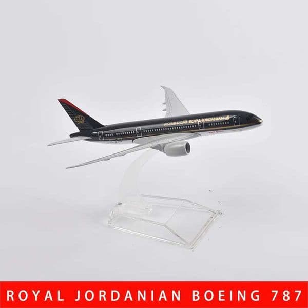 JASON TUTU 16cm JORDANIAN AIRLINES ROYAL JORDANIAN Aircraft Model Planel Airplane Diecast Metal 1/400 Scale Planes X250114