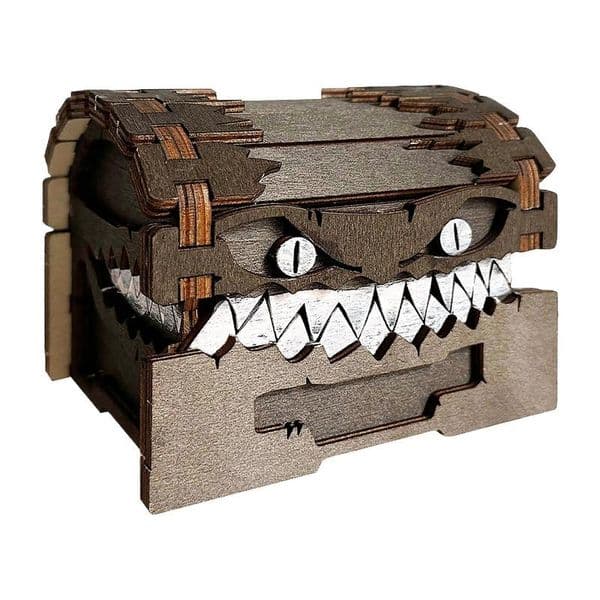 In Stock Dungeons&Dragons Game Figures Wooden Mimic Figure Dnd CreativeMonsters TreasureChest Figurine Box Halloween Toy Gift