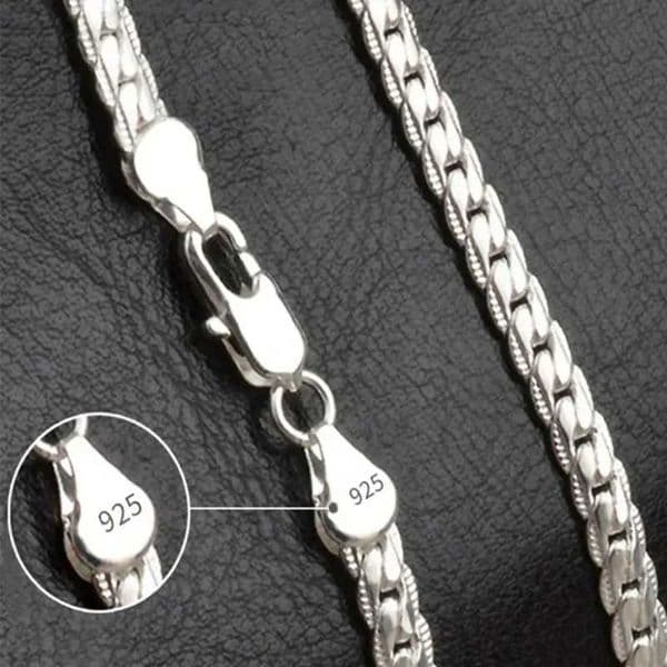 20-60cm 925 Sterling Silver Luxury Brand Design Noble Necklace Chain For Woman Men Fashion Wedding Engagement Jewelry GiftsXJ250114