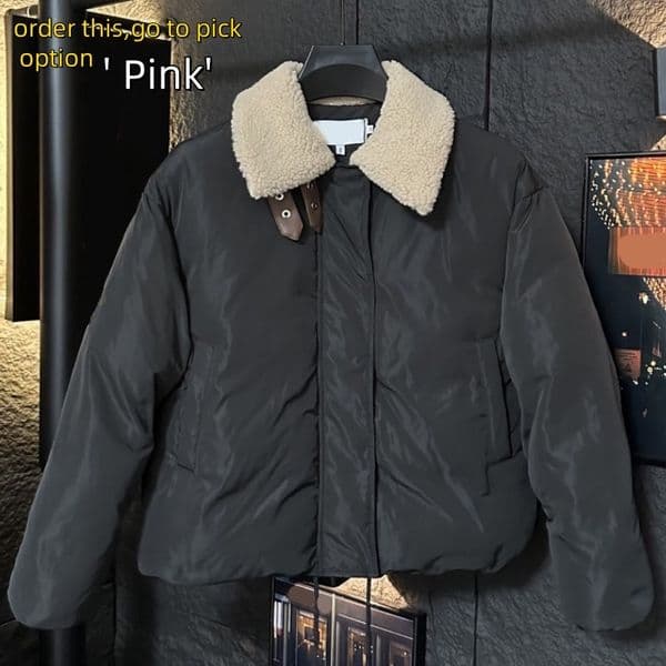 New Fashion Clothing lamb wool turn-down collar cotton-padded vest