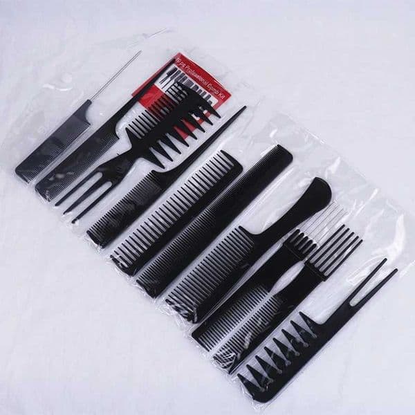 10pcs/set of hair combs multifunctional hair combs anti-static hair care and beauty tools set stylist accessories W250115