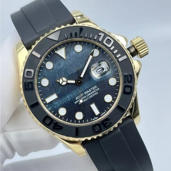 Classic Designer Mems Watches 42mm Automatic Mechanical Movement Watches Black Rubber Strap Stainless Steel Maste Man Watch Sports Man Wristwatches montre de luxe