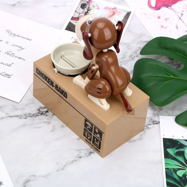 Kids Gift Money Saving Box Cartoon Robotic Dog Steal Coin Bank Plastic Electronic Piggy Banks Automated Money Boxes 250114