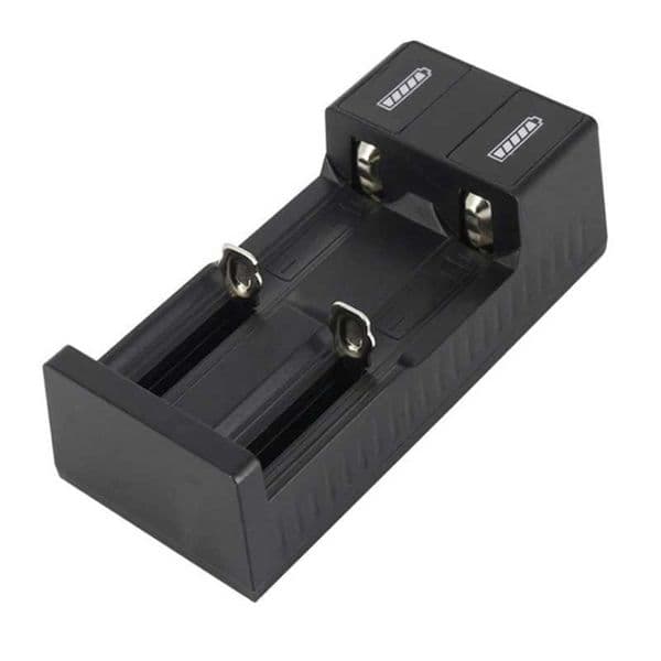 New Arrival Universal 2 slot Battery USB Charger Smart Charging for Rechargeable Batteries Li-ion 18650 26650 14500 T250114