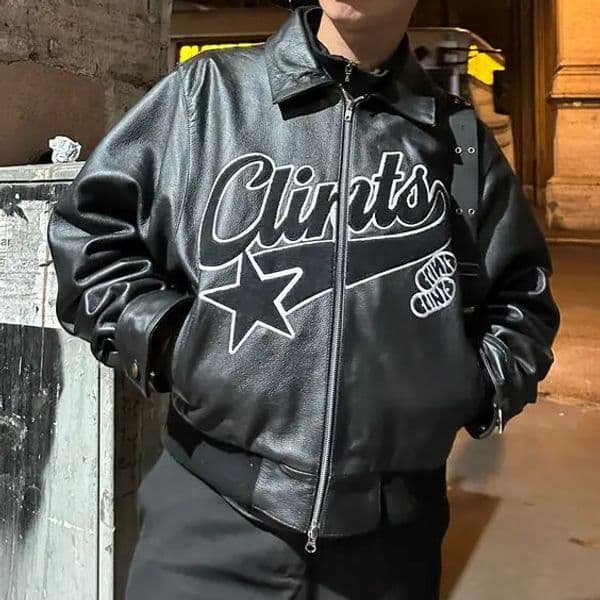 Streetwear Leather Jacket Y2K Clothes Mens Rock Hip Hop Embroidered Retro Leather Jacket Motorcycle Wear Zipper Jacket Coats 250114